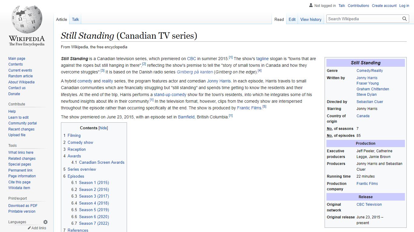 Still Standing (Canadian TV series) - Wikipedia